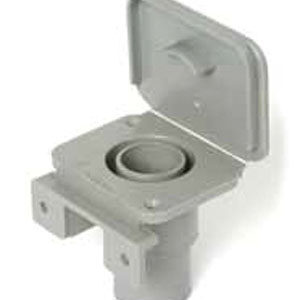 Waste Water Outlet Socket with Flap 28mm