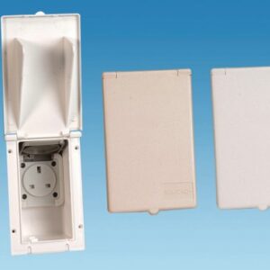 External 13amp Socket Box -  White