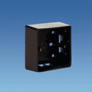 Surface Box (single) 37mm Black