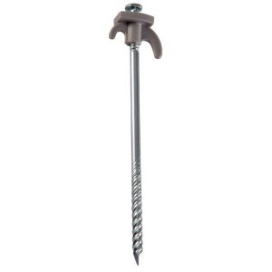 25cm Screw In Metal Awning & Tent Peg