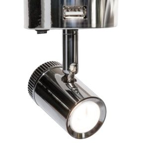 "Mensa" 1 SMD Dimming Switched Downlight with USB Port