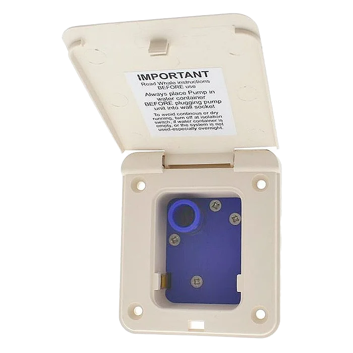 Whale Watermaster Inlet Socket with Integrated Pressure Switch - Ivory